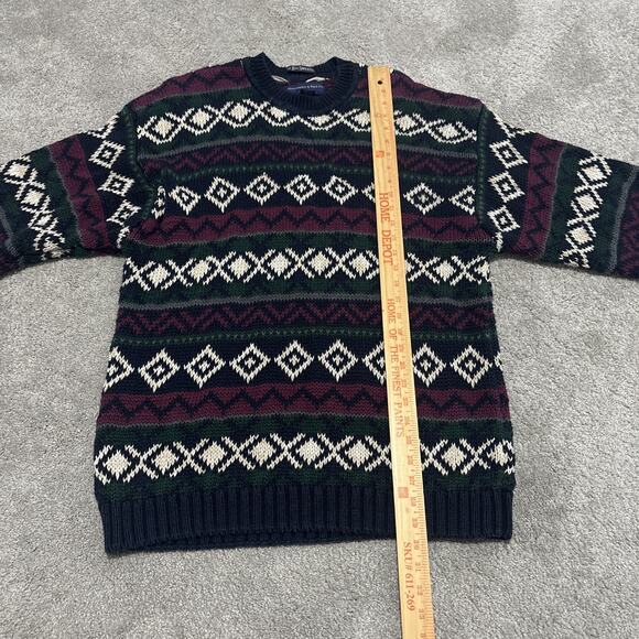 Abercrombie The Big Sweater Chunky Knit Crew Neck Mens Heavy Size Large - Picture 4 of 5